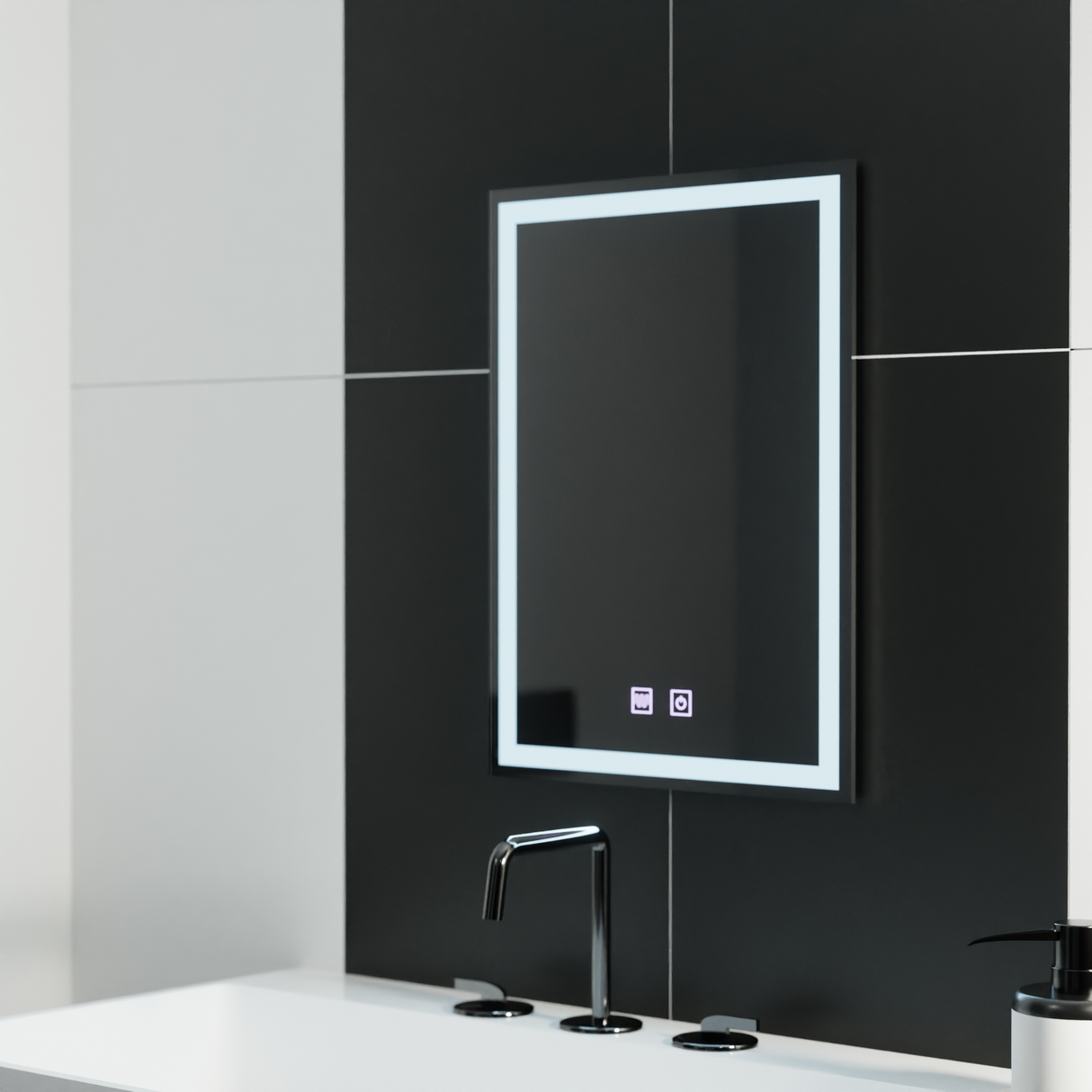 Oglinda Led Rectangulara, Nox Touch, Sistem Dezaburire - vivimall.ro