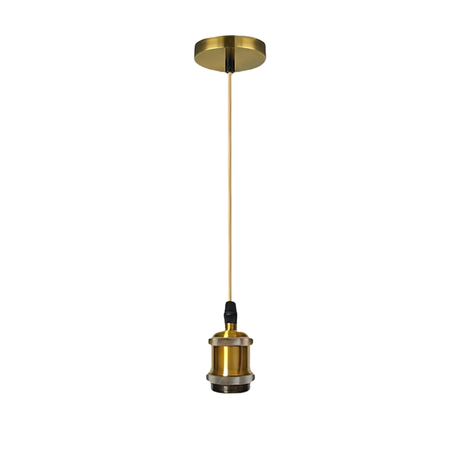 Lustra Antichizata, 1*E27, Metal - vivimall.ro