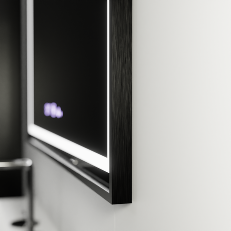 Oglinda Led Rectangulara, Verite Majeste Noir Motion Glow Marcello, Sistem Dezaburire, Ceas & Termometru - vivimall.ro
