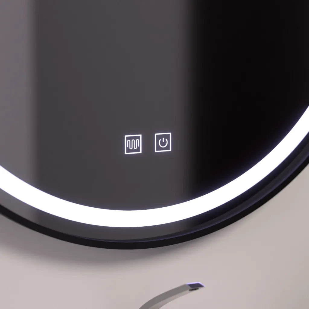 Oglinda Led Rotunda 60Cm, Lucea Touch, Sistem Dezaburire - vivimall.ro