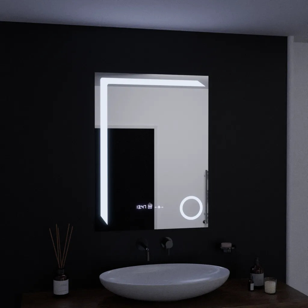 Oglindă LED Rectangulară Precision Marcello | Motionglow - vivimall.ro