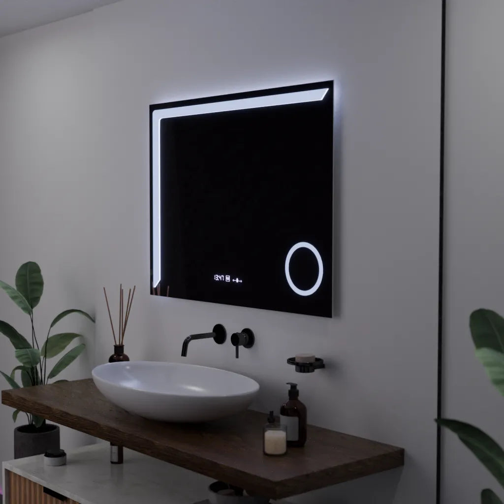 Oglindă LED Rectangulară Precision Marcello | Motionglow - vivimall.ro