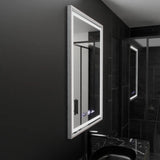 Oglinda Led Rectangulara, Verite Imperial Silver Motion Glow Marcello, Sistem Dezaburire, Ceas & Termometru - vivimall.ro