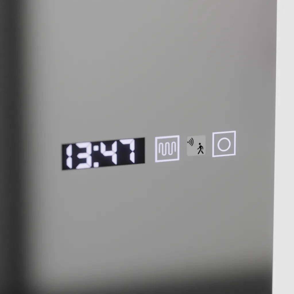 Oglinda Led Rectangulara, Alessia Senzor Radar Marcello, Sistem Dezaburire, Ceas & Termometru, Dimabila - vivimall.ro