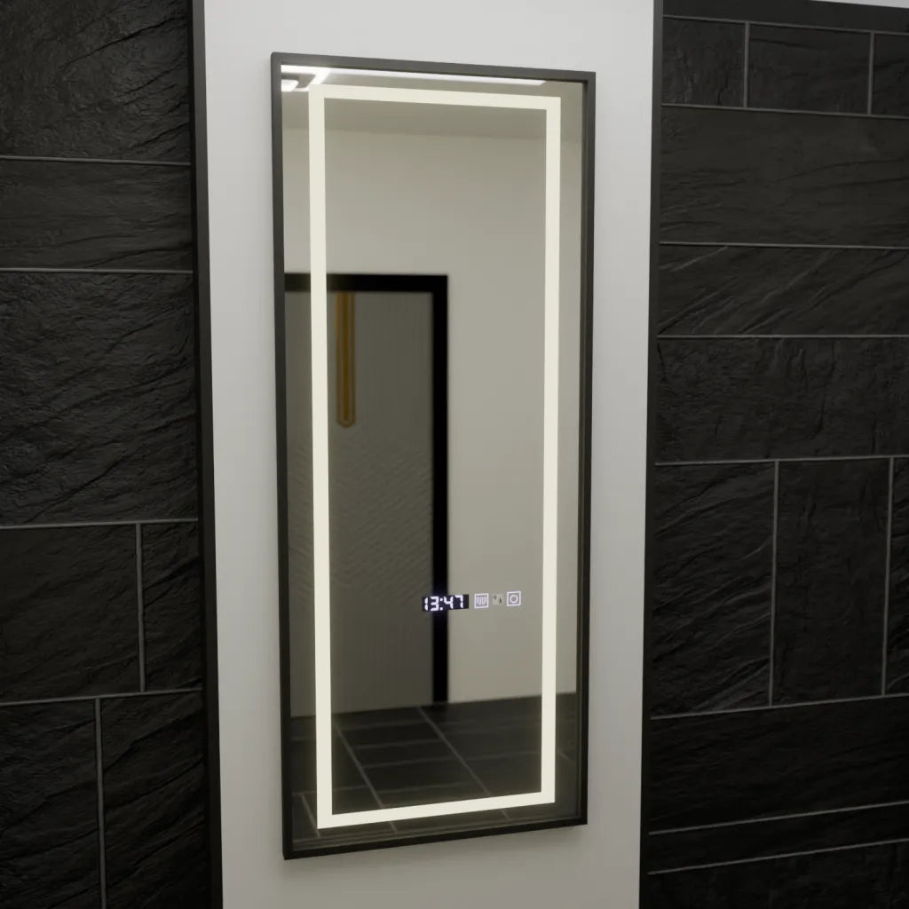 Oglinda Led Rectangula, Bianca Senzor Radar Marcello, Sistem Dezaburire, Ceas & Termometru, Dimabila - vivimall.ro