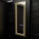 Oglinda Led Rectangulara, Elena Senzor Radar Marcello, Sistem Dezaburire, Ceas & Termometru, Dimabila - vivimall.ro