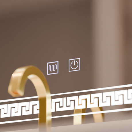 Oglinda Led Rentagulara, Touch Vivido, Sistem Dezaburire - vivimall.ro