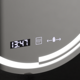 Oglinda Led Rotunda, 60Cm, Senzor Motionglow Consuel Marcello, Sistem Dezaburire, Ceas & Termometru - vivimall.ro