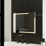 Oglinda Led Rectangulara, Rayonnement Motionglow Marcello, Sistem Dezaburire, Ceas & Termometru - vivimall.ro