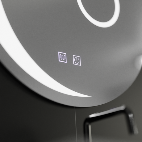 Oglinda Led Rotunda, 60Cm, Orbis Touch, Sistem Dezaburire - vivimall.ro