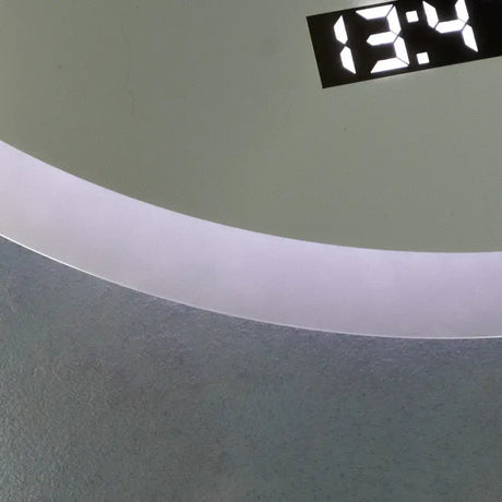 Oglinda Led Rotunda, 70Cm, Elysee Motionglow Marcello, Sistem Dezaburire, Ceas & Termometru - vivimall.ro
