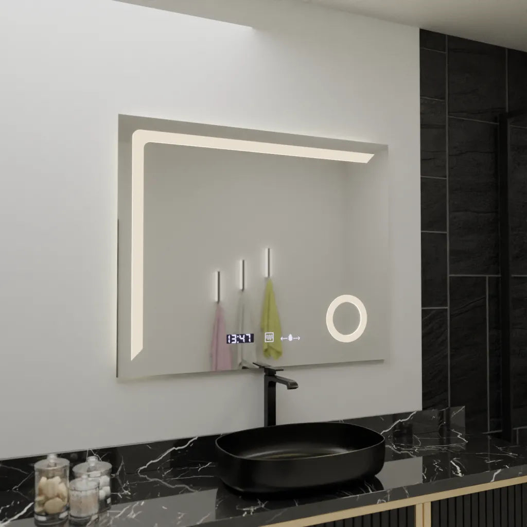 Oglindă LED Rectangulară Precision Marcello | Motionglow - vivimall.ro