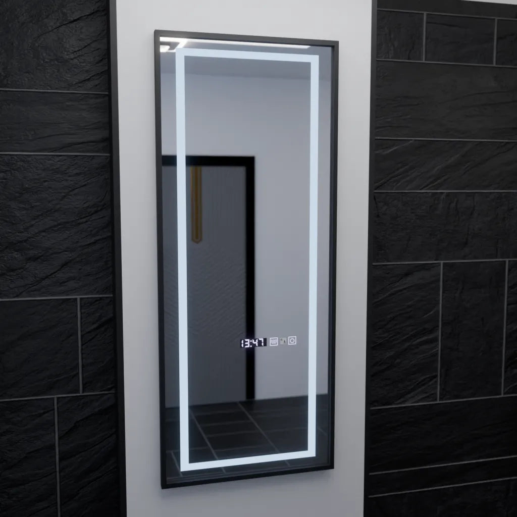 Oglinda Led Rectangula, Bianca Senzor Radar Marcello, Sistem Dezaburire, Ceas & Termometru, Dimabila - vivimall.ro