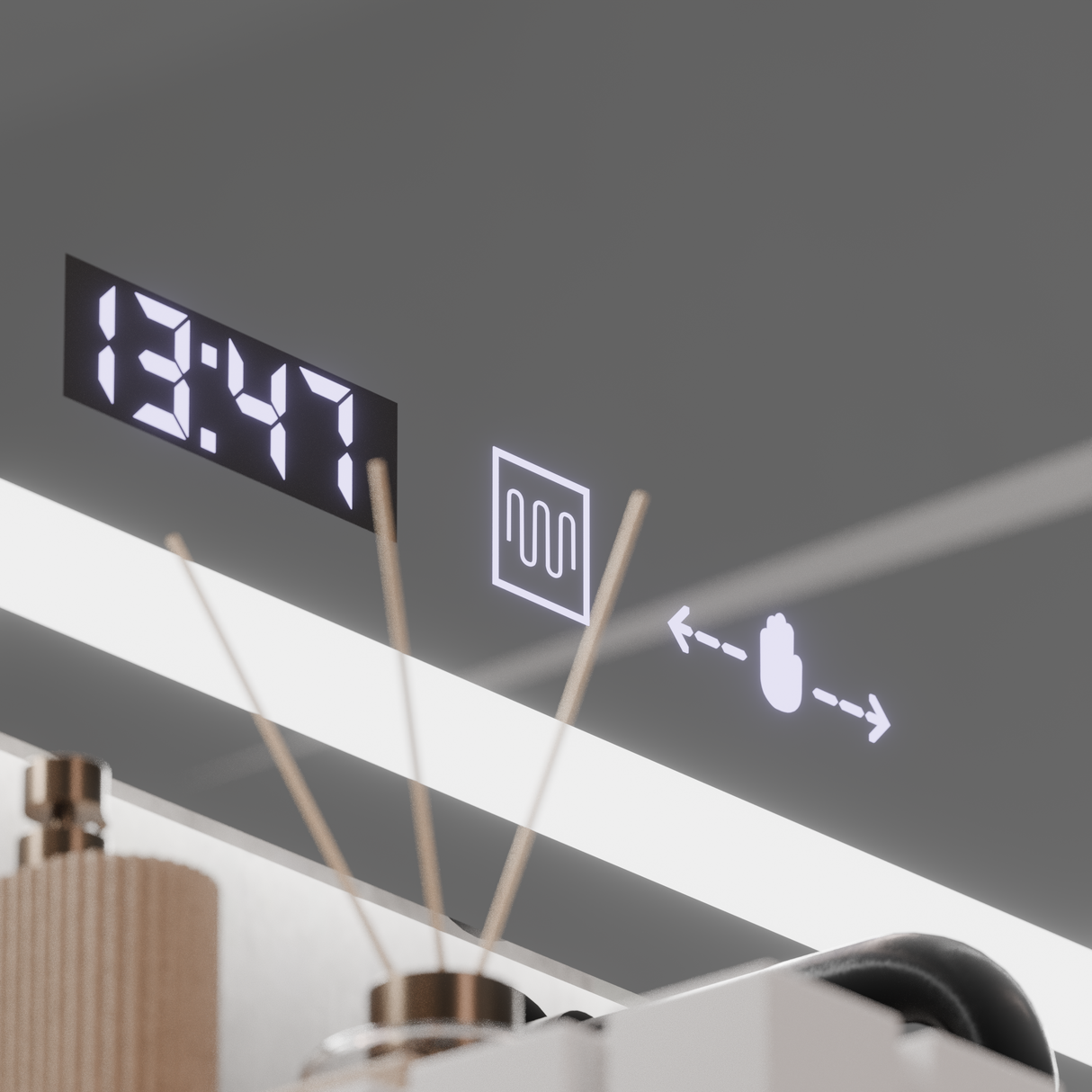 Oglindă LED Rectangulară Verite Marcello | Motionglow - vivimall.ro