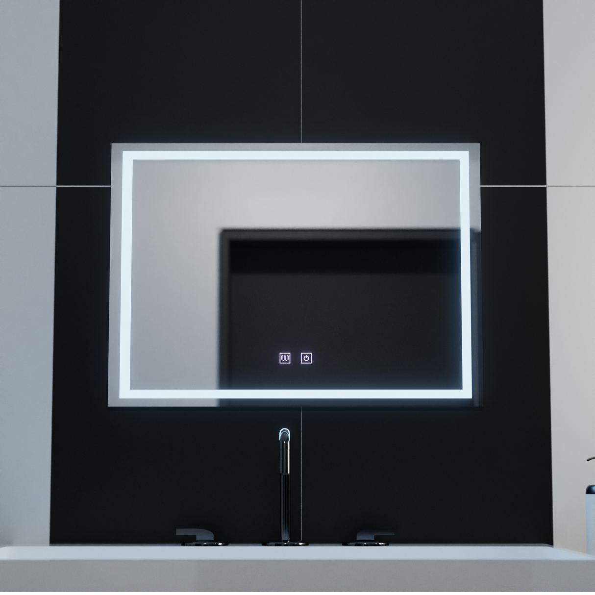 Oglinda Led Rectangulara, Umbria Touch, Sistem Dezaburire - vivimall.ro