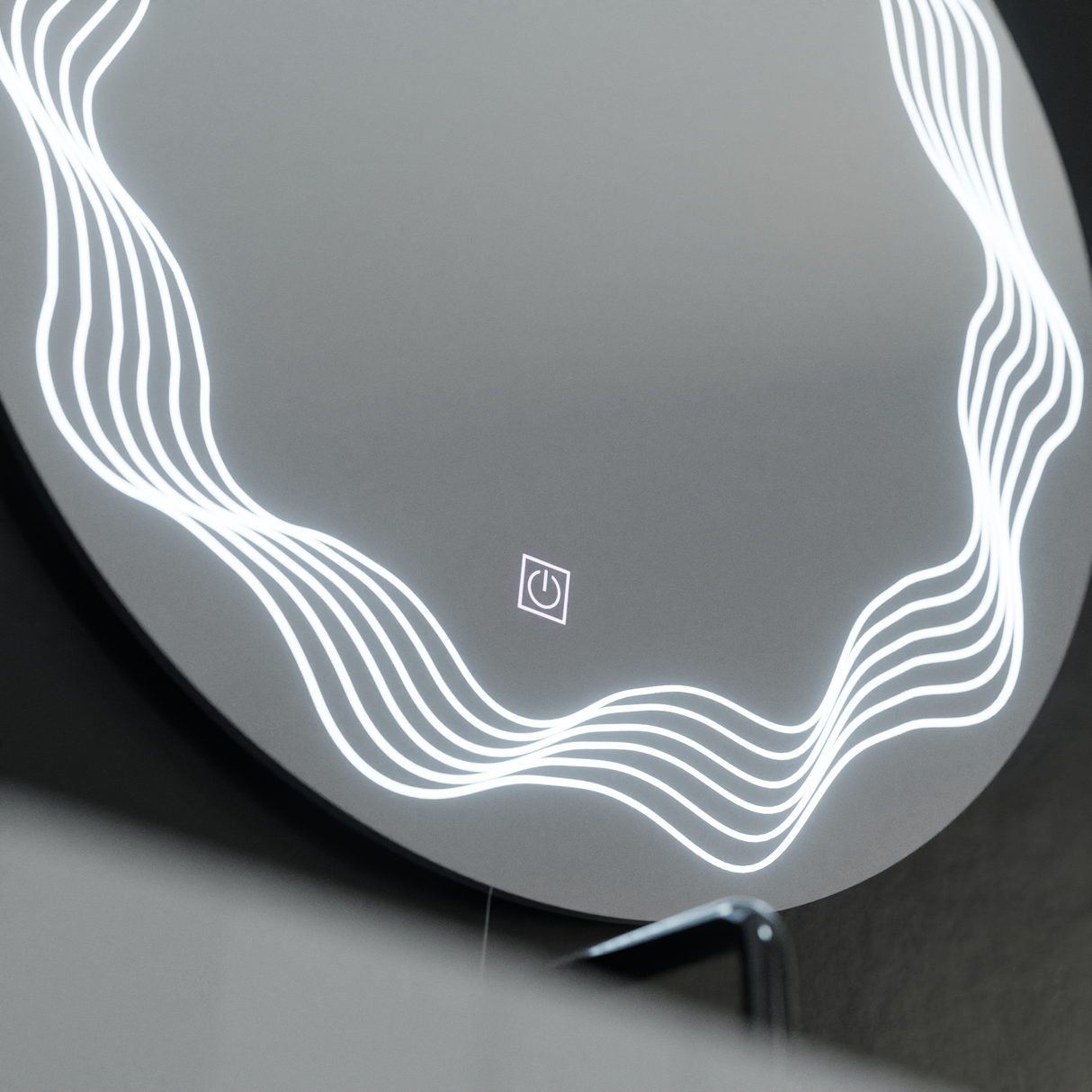 Oglinda Led Rotunda 60Cm, Flusso Touch, Sistem Dezaburire - vivimall.ro