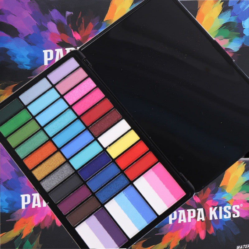 Paleta 39 Culori Vopsea de Fata, Vivimall, Activare cu Apa, 18.5 x 11.7 x 1.5 cm, Multicolor - vivimall.ro