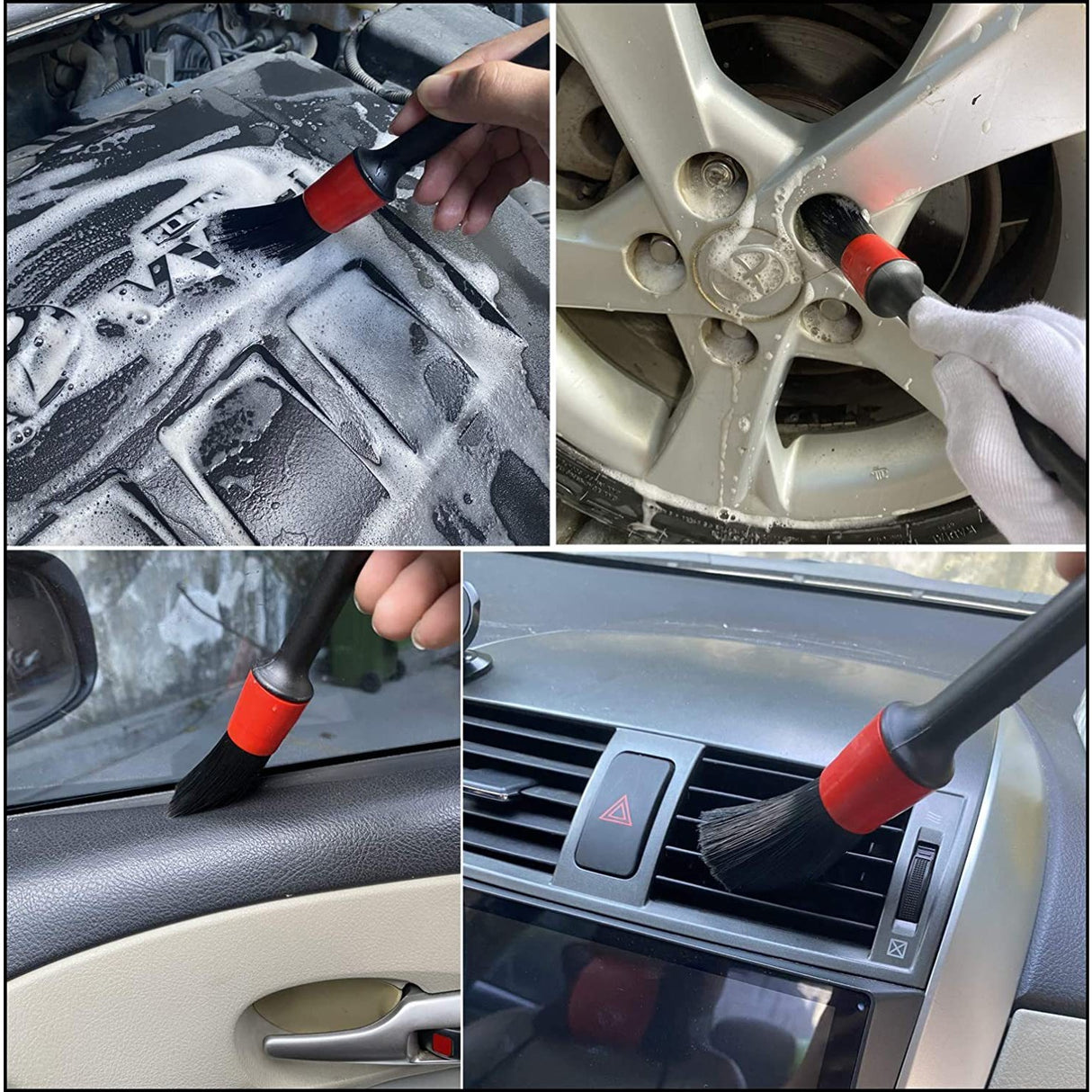 Accesorii Pentru Curatare Auto, Set 35 Bucati, Accesorii Pentru Detailing Auto, Accesorii Pentru Curatare Auto In Interior Si Exterior - vivimall.ro