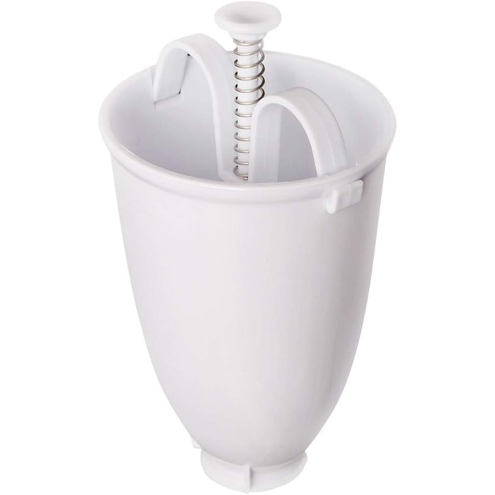 Accesoriu de Bucatarie pentru Gogosi, Flippy, Dozator pentru Aluat, Dispozitiv Manual, Forma de Gogosi, pentru Gatit, 18x10x10 cm, Alb