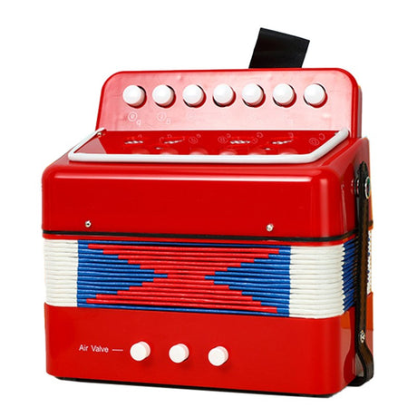 Acordeon Pentru Copii, Acordeon Jucarie Pentru Educatie Timpurie, 7 Butoane 2 Bass, Acordeon Instrument Muzical Pentru Copii