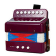 Acordeon Pentru Copii, Vivimall, Acordeon Jucarie pentru Educatie Timpurie, 7 butoane 2 bass, Acordeon Instrument Muzical pentru Copii, 18 x 17 x 10 cm, Mov - vivimall.ro