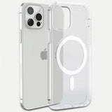 Husa protectie Flippy pentru iPhone 14 Pro Mag Safe, 2 in 1 incarcare si magnet, Silicone, Transparenta - vivimall.ro
