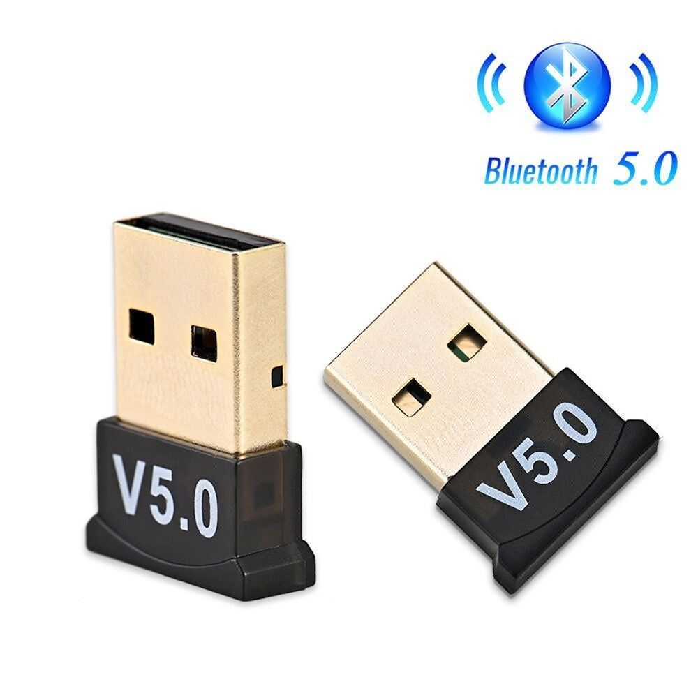 Adaptor Bluetooth, Vivimall, 5.0, Wireless, pentru PC/Laptop, Interfata USB, 20 mbps, Negru