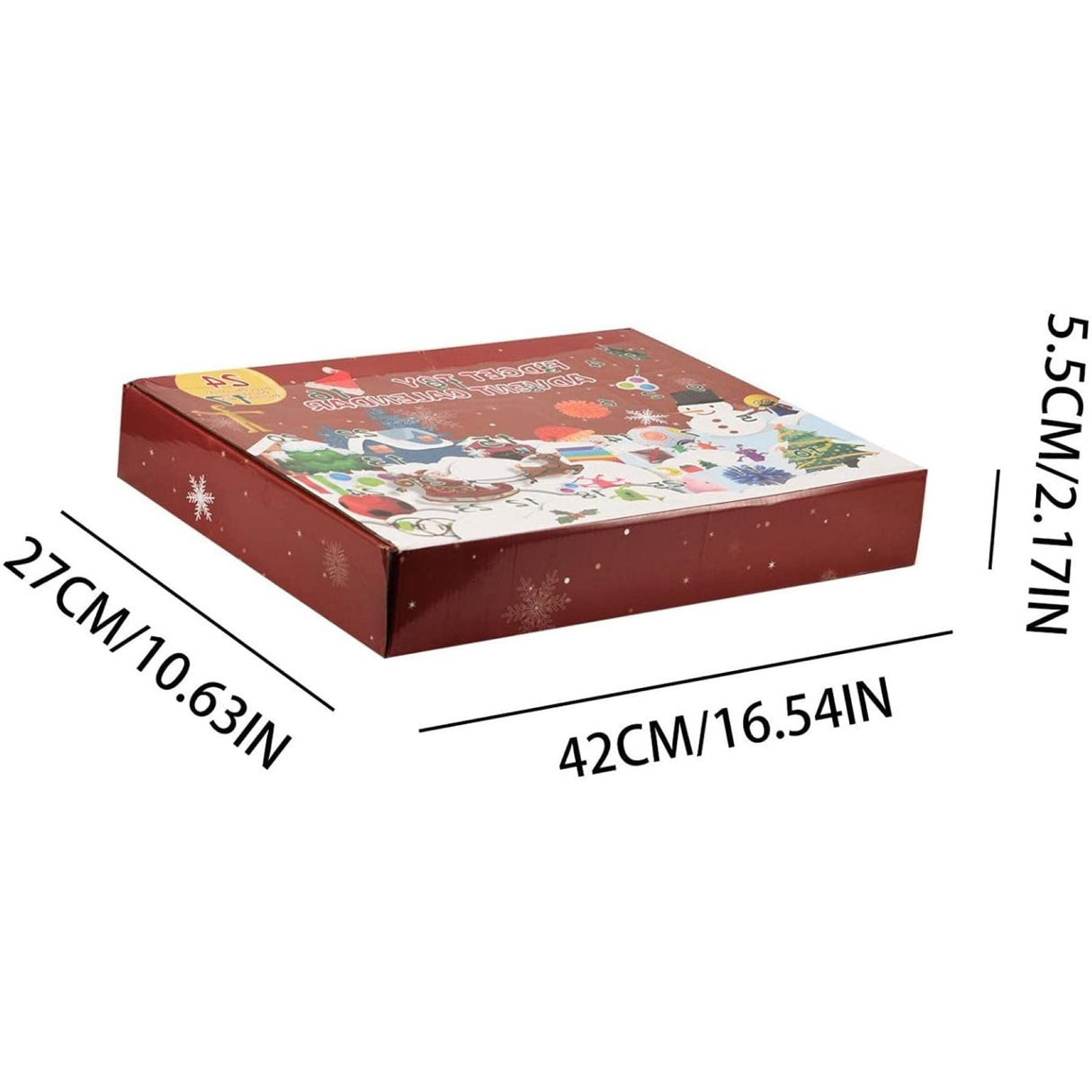 Advent Calendar Fidget Toys, Flippy, Model Craciun, Multicolor - vivimall.ro