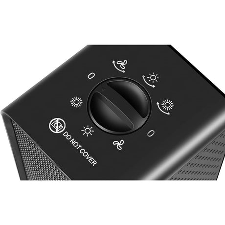 Aeroterma / Radiator Vivimall, 1200 W, 2 trepte de putere, termostat reglabil, Negru - vivimall.ro