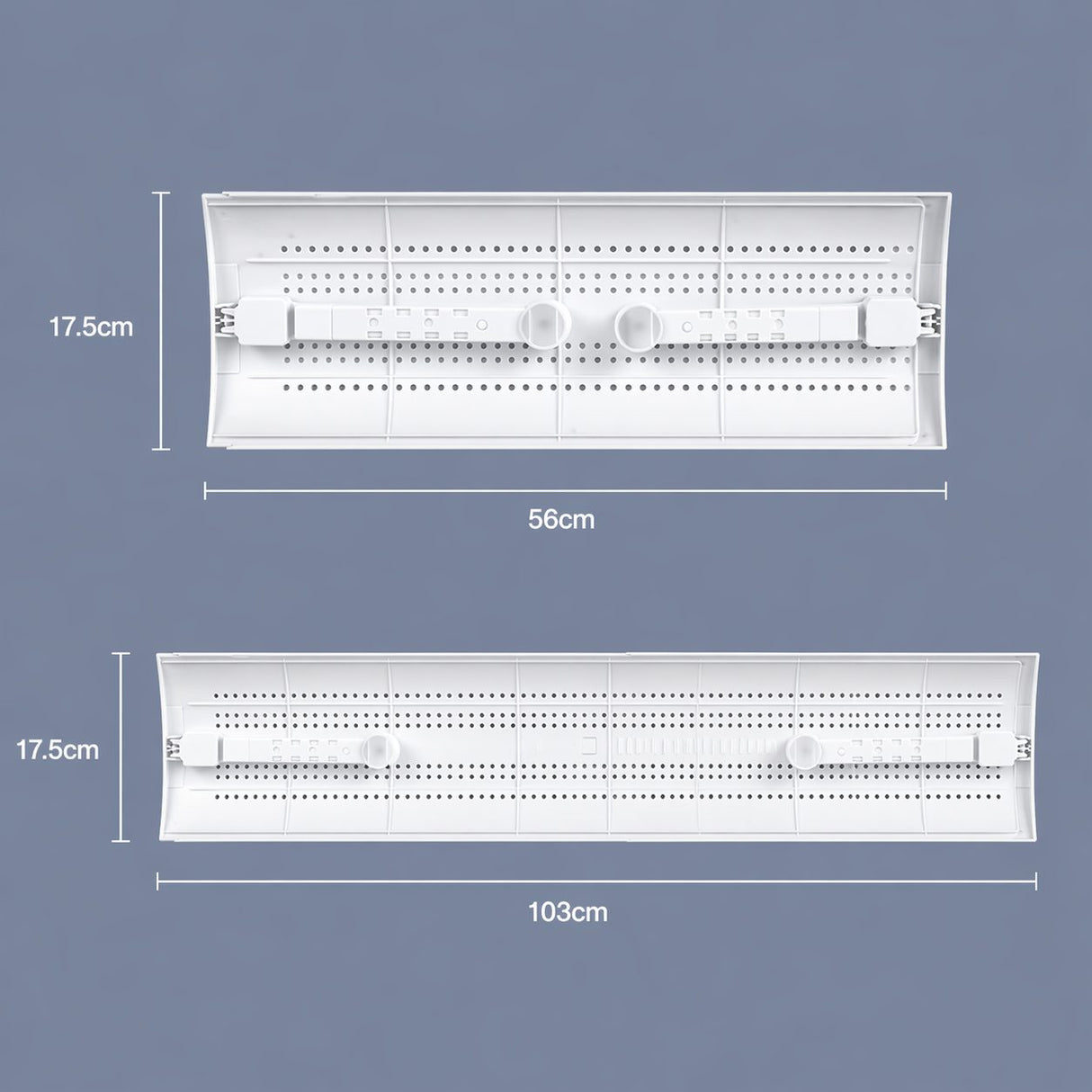 Deflector pentru Aer Conditionat, Flippy, Model M cu Brat Ajustabil si Orificii pe Toata Suprafata, Panou pentru Directionarea Fluxului de Aer - vivimall.ro