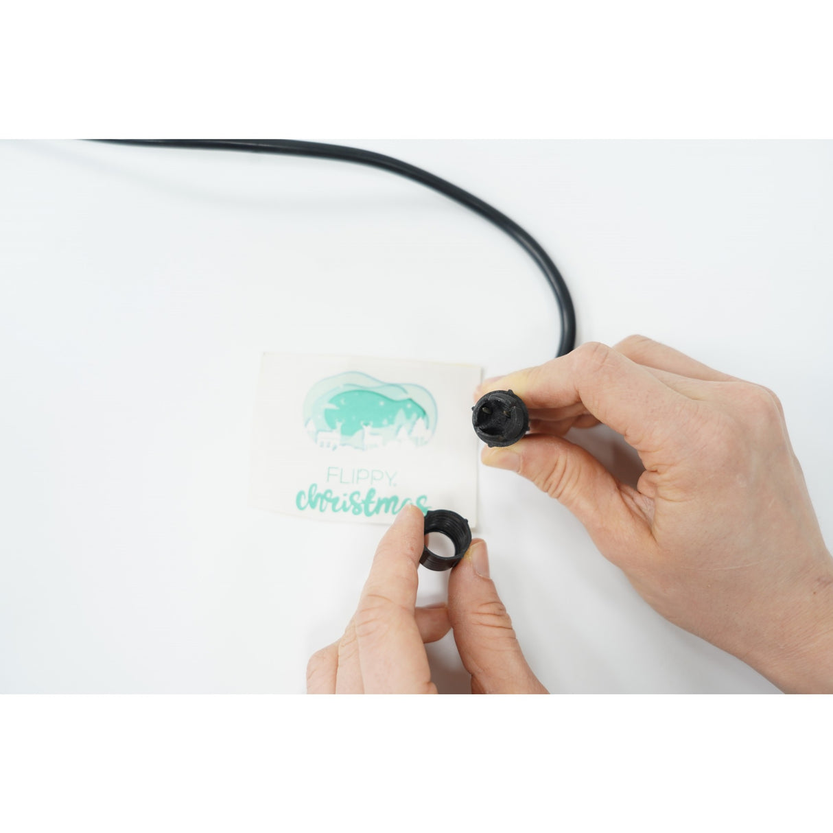 Alimentator pentru furtun luminos, fara joc de lumini, 220 V, 3 A, max, 660 W, Flippy, fir negru - vivimall.ro