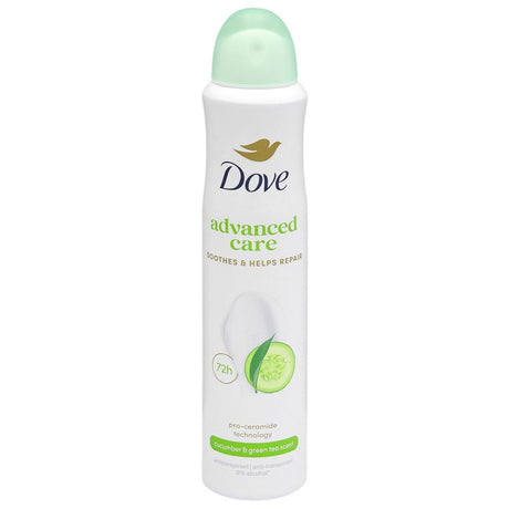 Antiperspirant deodorant Dove Advanced Care Go Fresh Castraveți și Ceai Verde, spray 200 ml, vedere frontală