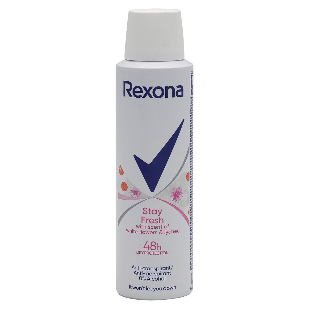 Antiperspirant Deodorant, Rexona, 150 ml White Flowers Lychee