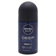 Antiperspirant roll-on Nivea Men Deep Black Carbon Dry Feel 72H, flacon 50 ml, vedere frontală