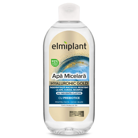 Apa Micelara, Elmiplant, Hyaluronic Gold, 400 ml - vivimall.ro
