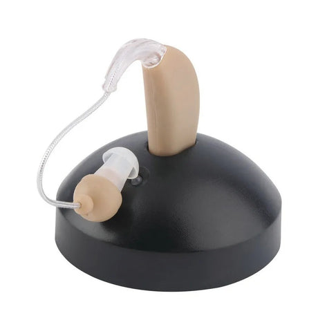 Aparat Auditiv Bte Reincarcabil, Jz-1088F, Aparat Auditiv Auxiliar Cu Statie De Incarcare, In Ear, Amplificator De Sunet, Din Abs Silicon - vivimall.ro