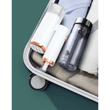 Aparat de Calcat Vertical Portabil cu Abur, Flippy, Putere 1000W, Rezervor de 100 ml, Priza, Functie Anti Calcar si Auto Curatare, Pliabil, 15x17x7.5 cm, Alb