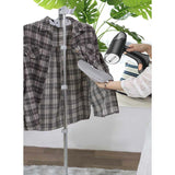 Aparat de Calcat Vertical Portabil cu Abur, Vivimall, Putere 1500W, Rezervor Detasabil de 138ml, Priza, Functie Anti Calcar si Auto Curatare, Pliabil, cu Perie, 20x10.5x8 cm, Negru