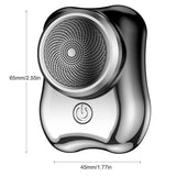 Aparat de Ras Electric, Vivimall, Portabil, Incarcare USB Type-C, Autonomie &gt;60 min, 6.5 x 4.5 x 4 cm, 5V, 3.7W, Negru