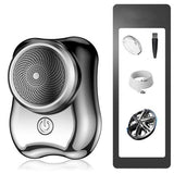 Aparat de Ras Electric, Vivimall, Portabil, Incarcare USB Type-C, Autonomie &gt;60 min, 6.5 x 4.5 x 4 cm, 5V, 3.7W, Negru