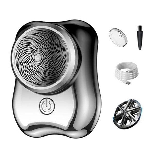 Aparat de Ras Electric, Vivimall, Portabil, Incarcare USB Type-C, Autonomie &gt;60 min, 6.5 x 4.5 x 4 cm, 5V, 3.7W, Negru