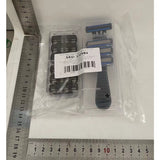 Aparat de Ras Manual, Flippy, din Otel Inoxidabil, Suport Lama + 10 Capete de Schimb Incluse, Cutie pentru Lame, Negru