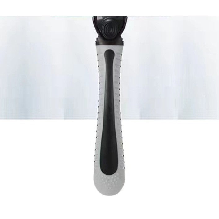 Aparat De Ras Manual, Din Otel Inoxidabil, Suport Lama + 10 Capete De Schimb Incluse, Cutie Pentru Lame, Negru - vivimall.ro