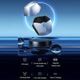 Aparat de Ras Portabil, Vivimall, 8W, Autonomie 60 min, Incarcare Cablu Type C Inclus, Periuta de Curatare, Husa, Reincarcabil, 7.3x7.5x3.3 cm, Gri