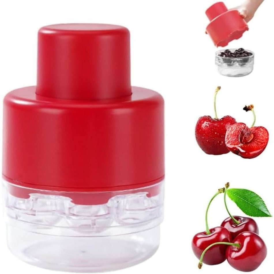 Dispozitiv De Scos Samburi, Manual, Cu 7 Gauri, Pentru Cirese, 13 X 9.2 Cm, Din Abs - vivimall.ro
