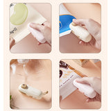 Aparat de Sigilat Ambalaje, Vivimall, Incarcare USB Tip C, 400 mAh, 10.2 x 3.7 x 4.3 cm, Model Ursulet, Maro