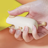 Aparat de Sigilat Ambalaje, Vivimall, Incarcare USB Tip C, 400 mAh, 10.2 x 3.7 x 4.3 cm, Model Ursulet, Maro