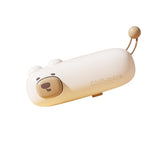 Aparat de Sigilat Ambalaje, Vivimall, Incarcare USB Tip C, 400 mAh, 10.2 x 3.7 x 4.3 cm, Model Ursulet, Maro