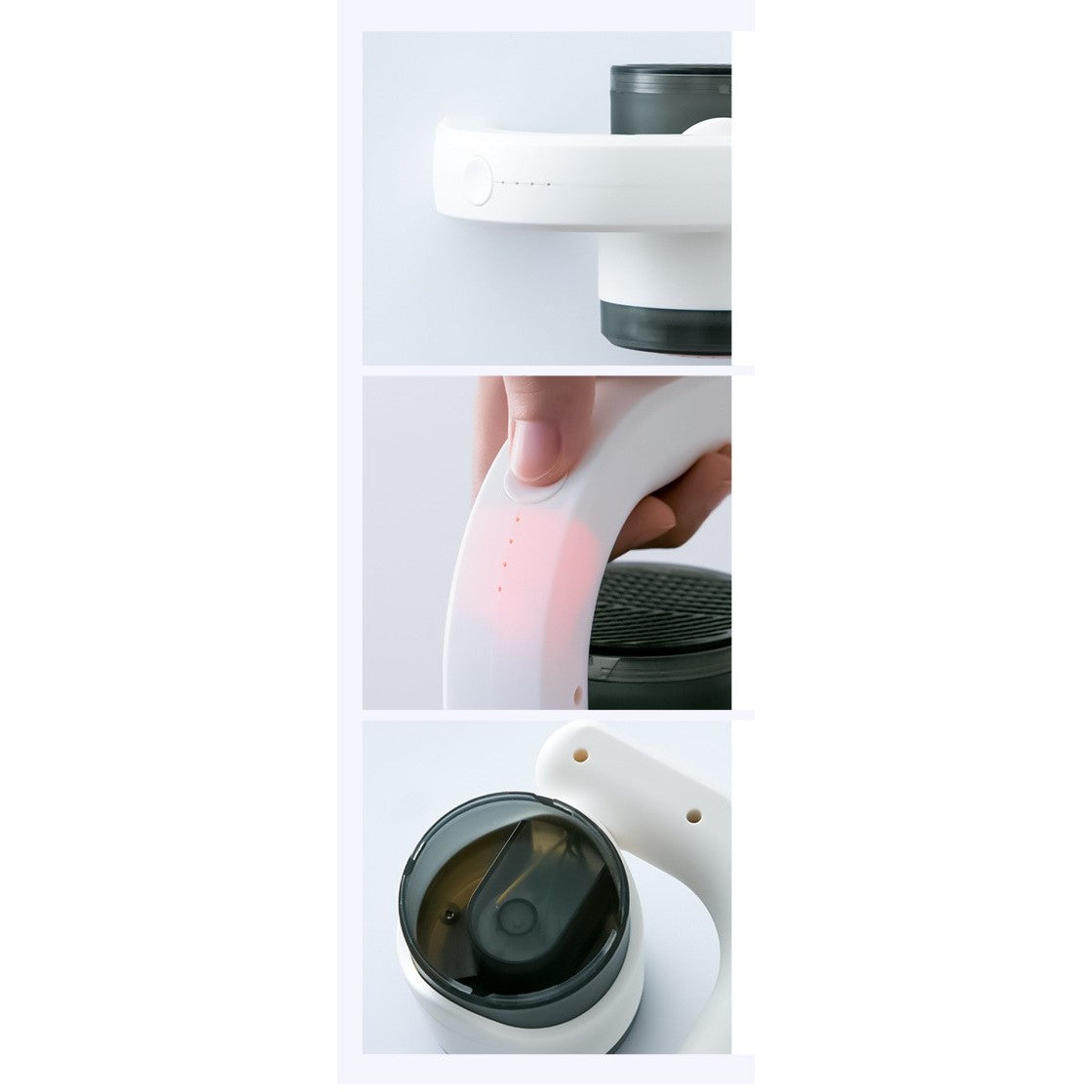 Aparat Pentru Curățat Scame, Păr Și Praf, Cu LED, Pentru Diferite Tipuri De Material, Cu Lame Din Oțel Inoxidabil, Compartiment De Depozitare, Mâner Reglabil, 11 x 10,5 x 8,7 cm - vivimall.ro
