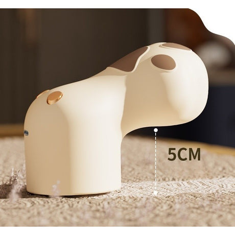 Aparat pentru Curatat Scame, Par Si Praf, Vivimall, Pentru Diferite Tipuri De Material, Incarcare USB Type-C, Model Labuta de Pisica, 14x7x7.5 cm, Maro